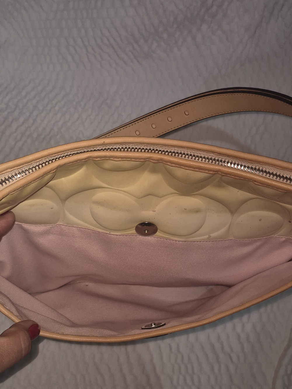Coach Patent Leather Yellow Shoulder Bag - Picture 5 of 8